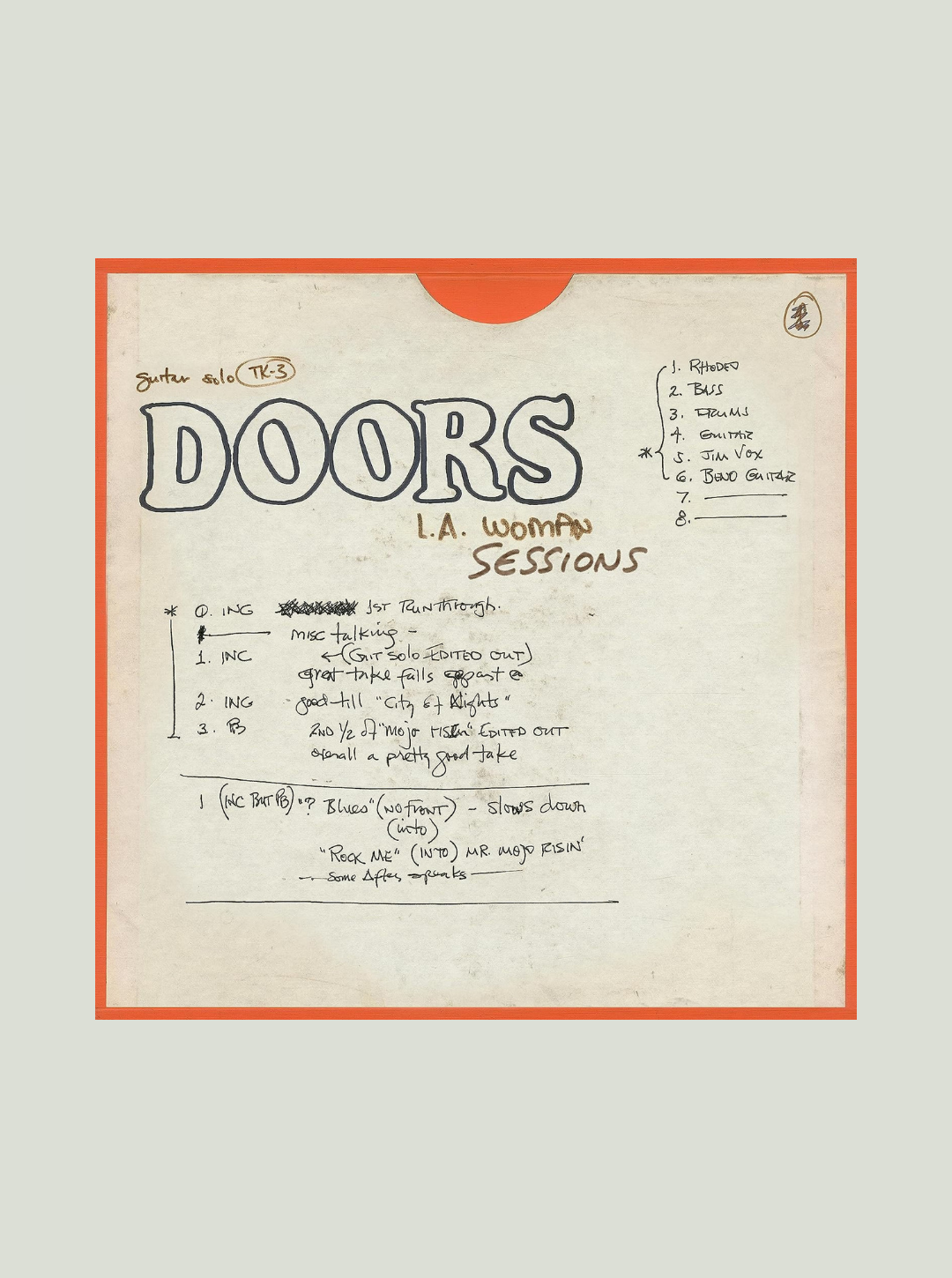 Płyta winylowa The Doors - L.A. Woman Sessions (RSD 2022) (Limited Numbered Edition)