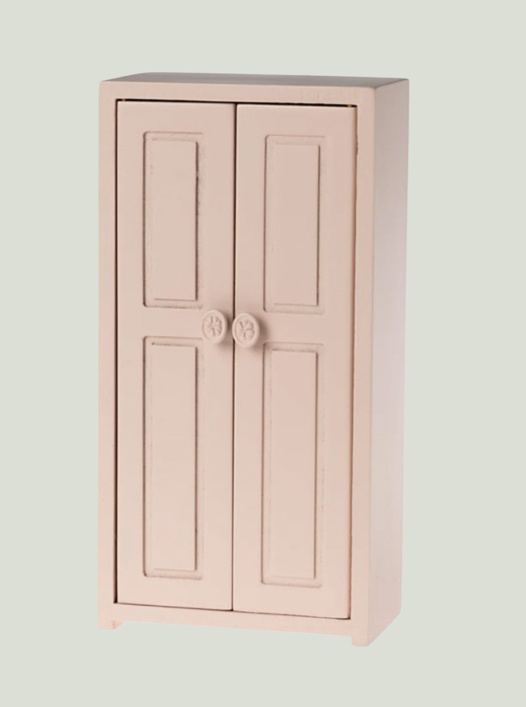 MAILEG Drewniana szafa dla myszek 14 cm - Light rose