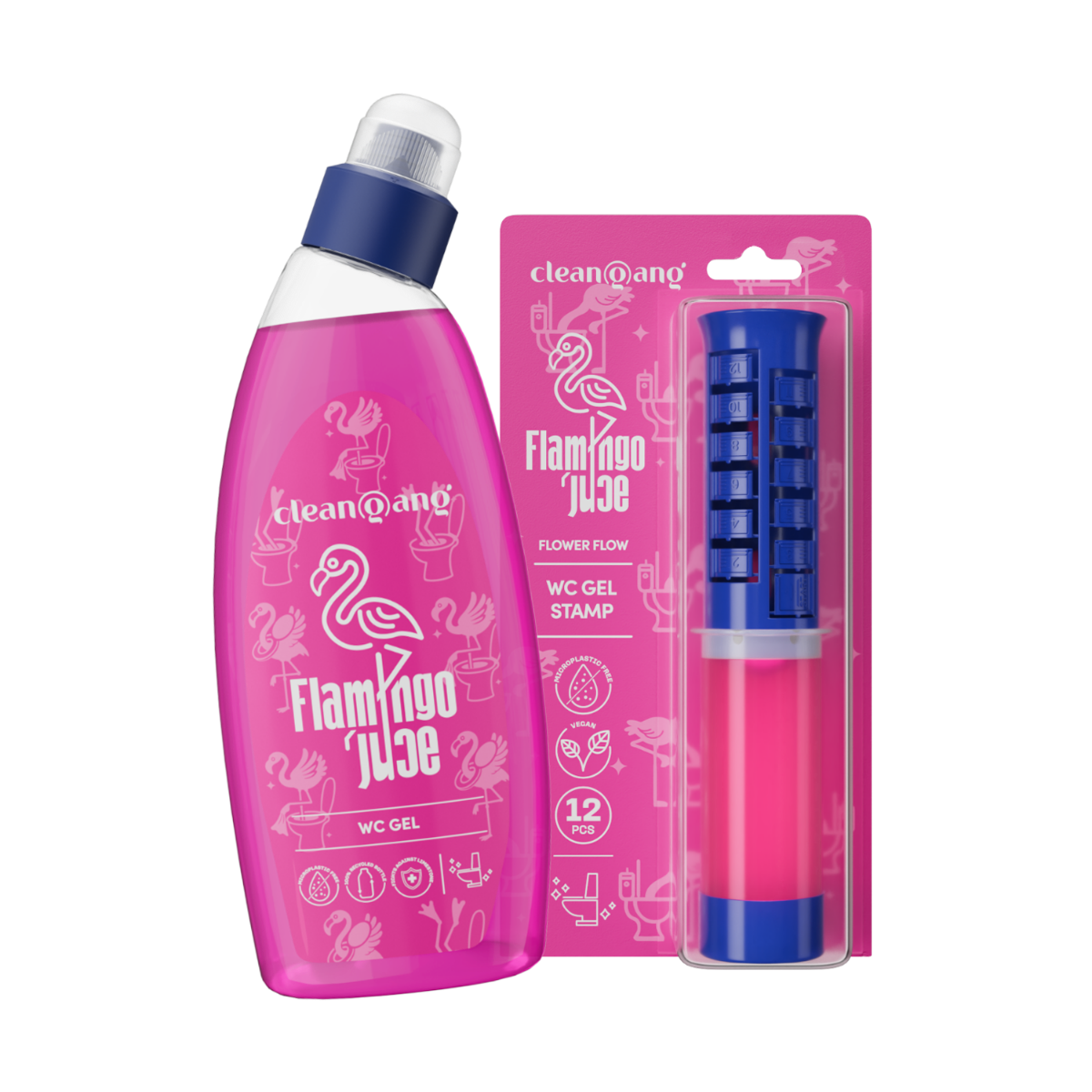 różowy zestaw do WC