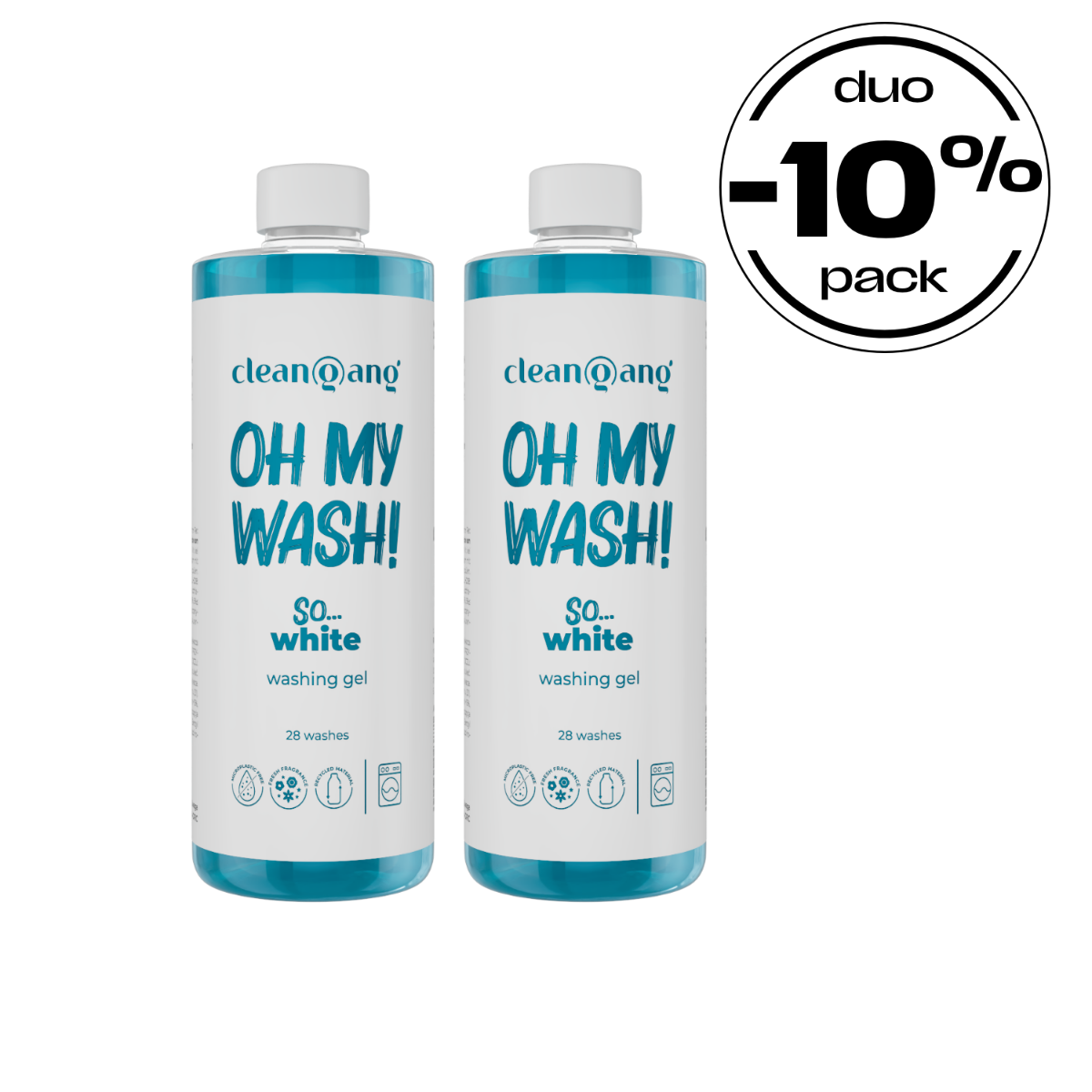 duo pack OH MY WASH! żel do prania białego