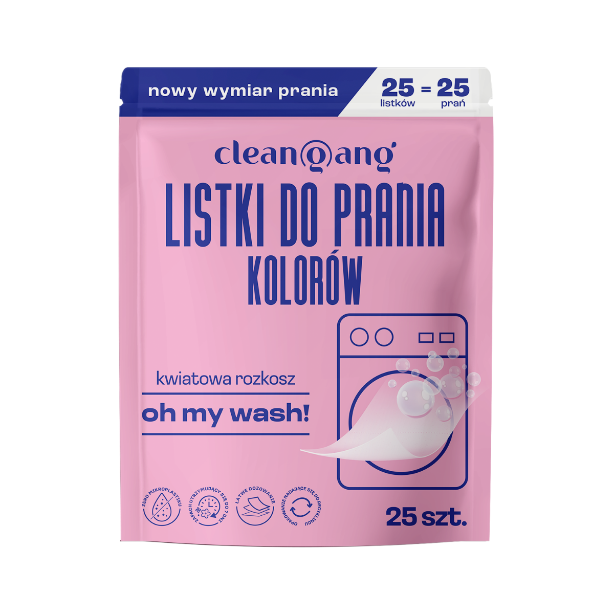 rewolucyjne listki do prania ubrań kolorowych, 25 szt.