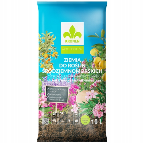 Ziemia do roślin śródziemnomorskich 10L Kronen