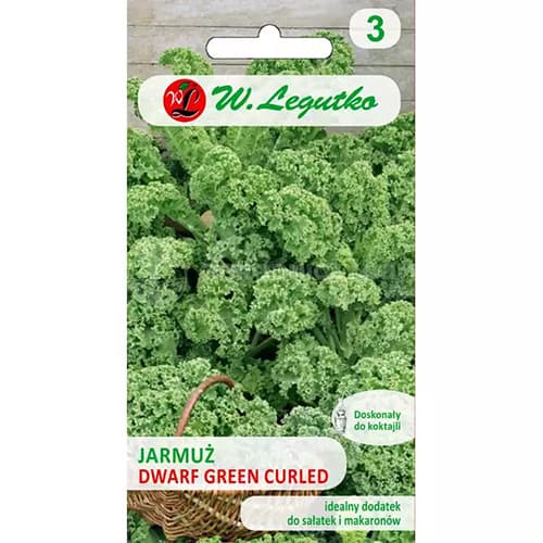 1 szt, Kelkáposzta törpe Green Curled - Magok: Mod de ambalare: 1 g