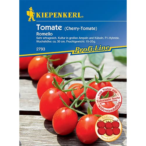 1 szt, Cherrytomate Romello F1 - Samen: Ilość w opakowaniu: 1 Stück