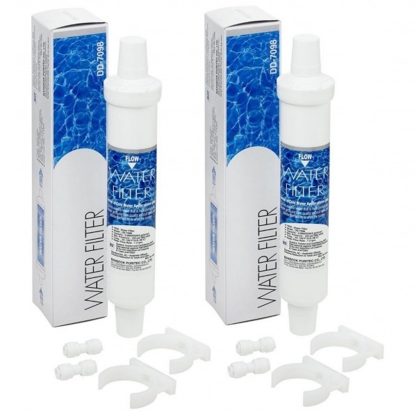 DD-7098 Filtr Wody Do lodówki Daewoo Bosch Siemens Zewnętrzny na Wężyku 2pk