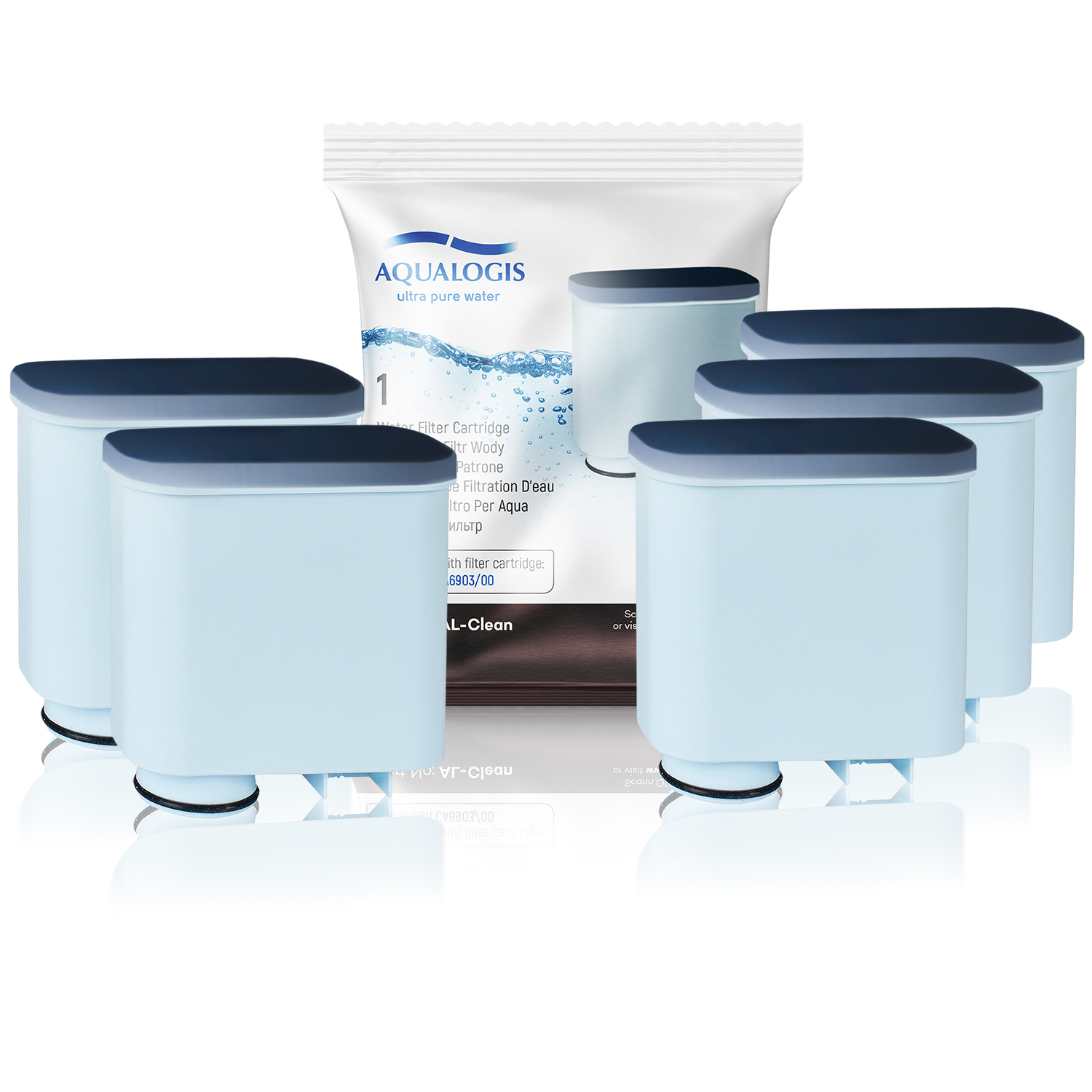 Filtr Wody AL-Clean Do Ekspresów Saeco Philips LatteGo Aquaclean CA6903 5 szt.