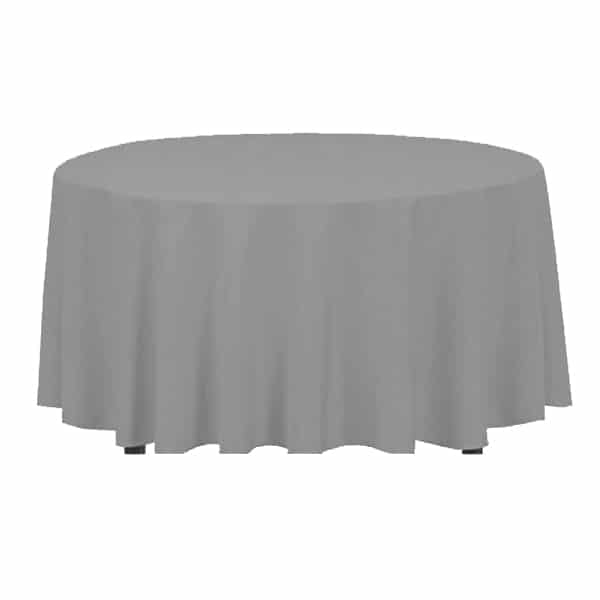 Obrus szary plamoodporny, na stół okrągły Fi 320