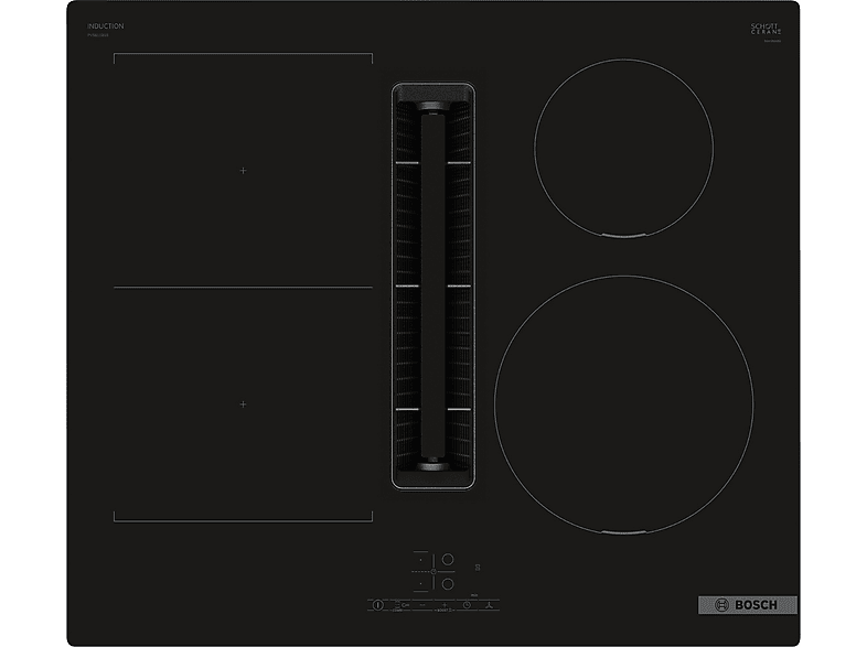 Płyta indukcyjna zintegrowana z wyciągiem BOSCH PVS611B16E Czarny