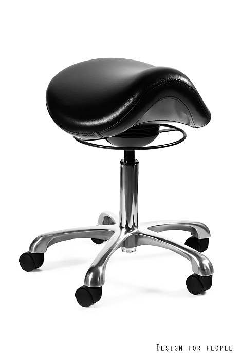 MONTE 2 fotel specjalistyczny czarny, eko-skóra