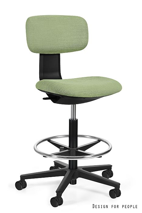 ROBIN fotel obrotowy czarny z podnóżkiem, tkanina lub eko-skóra kolory