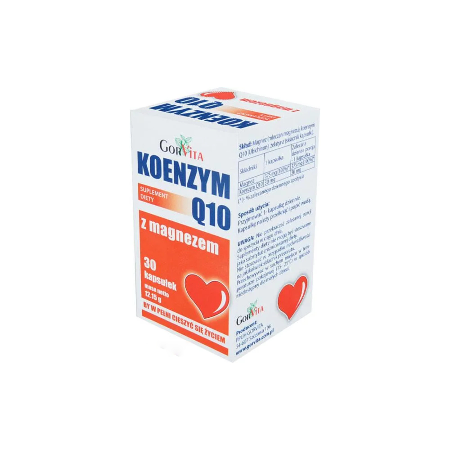 Gorvita - koenzym q10 z magnezem, 30 kapsułek
