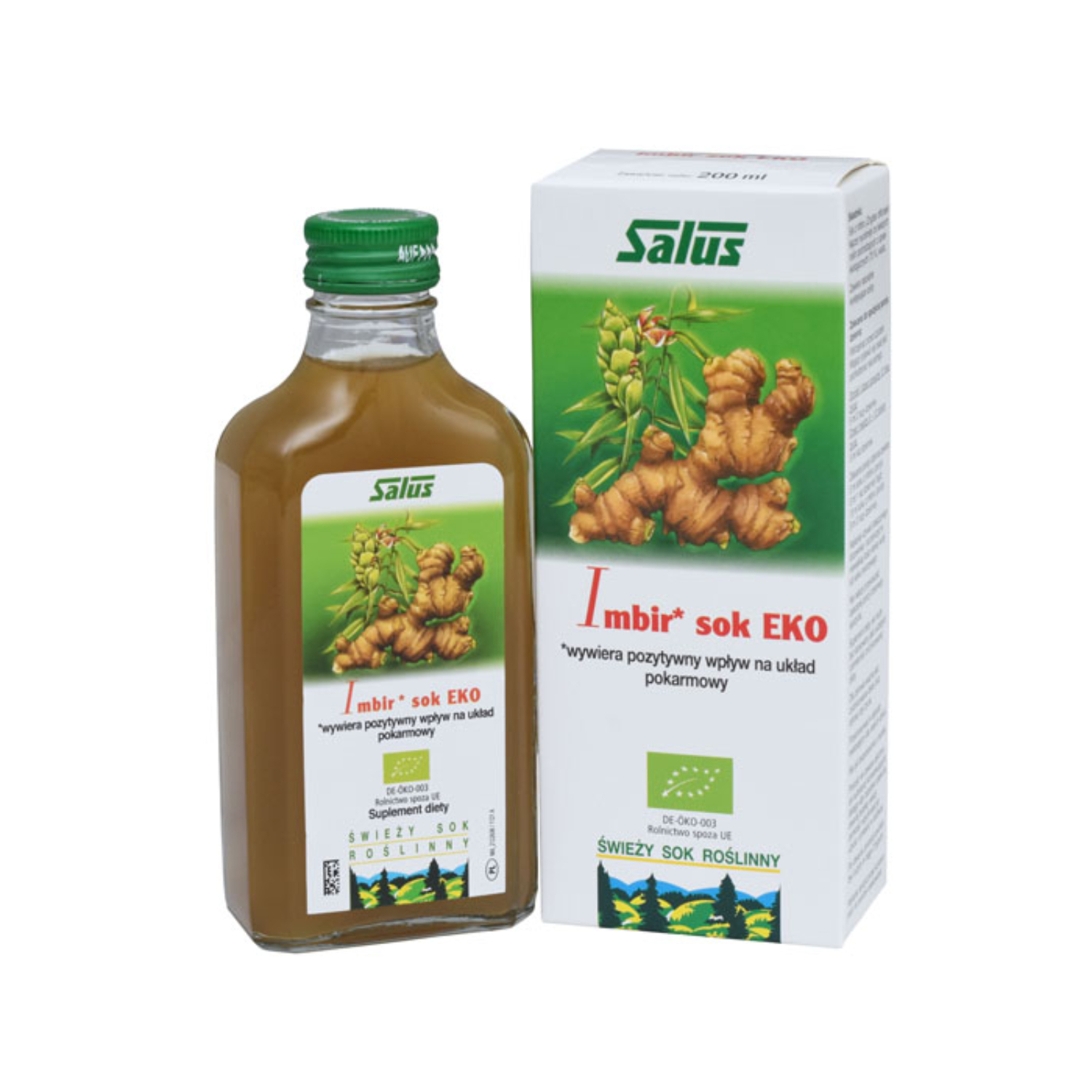 Salus - imbir sok eko, 200 ml (data ważności: 30.04.2026)