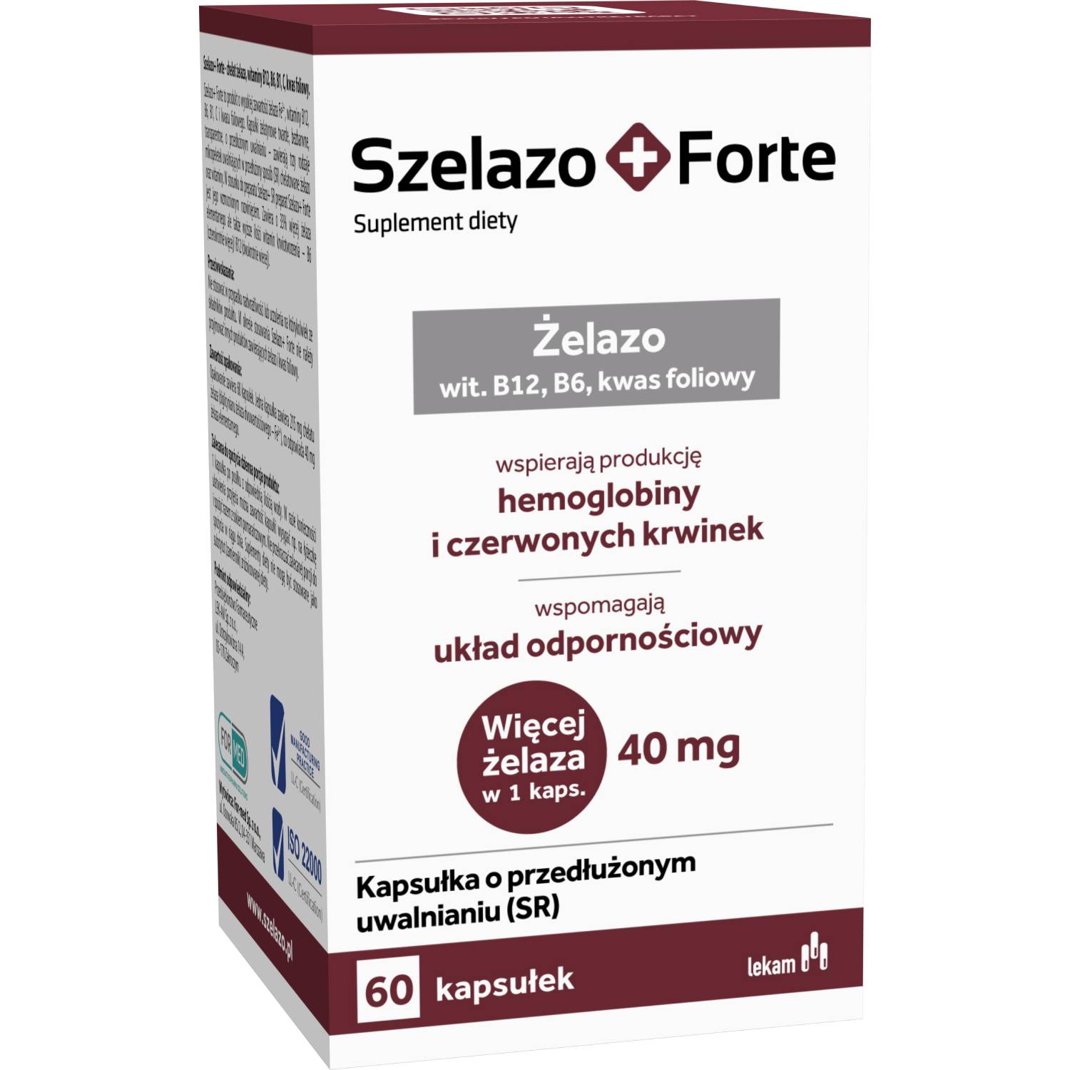 Szelazo + forte, 60 kapsułek