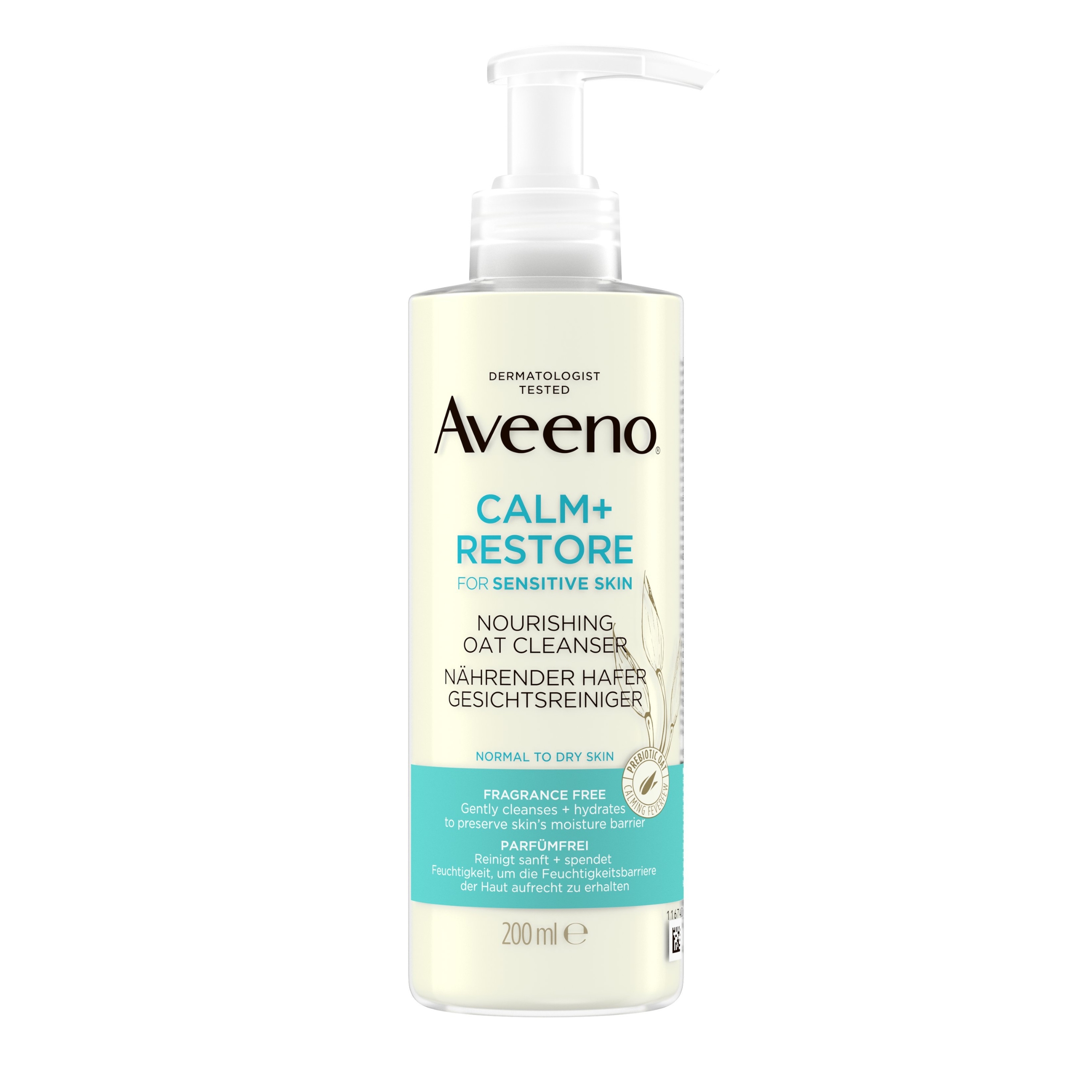 Aveeno - calm+ restore odżywczy żel owsiany do mycia, 200 ml