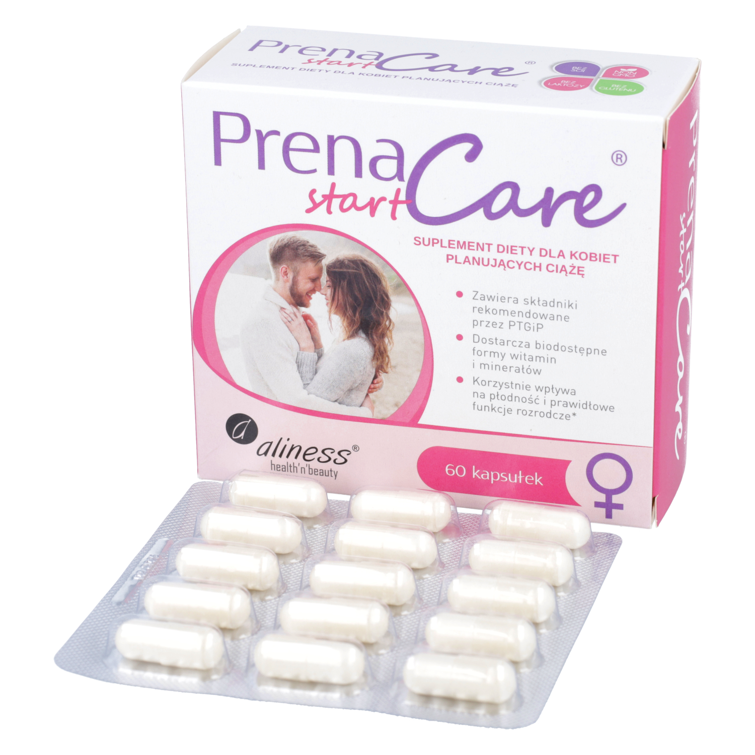 Aliness prenacare start, dla kobiet planujących ciążę, 60 kapsułek