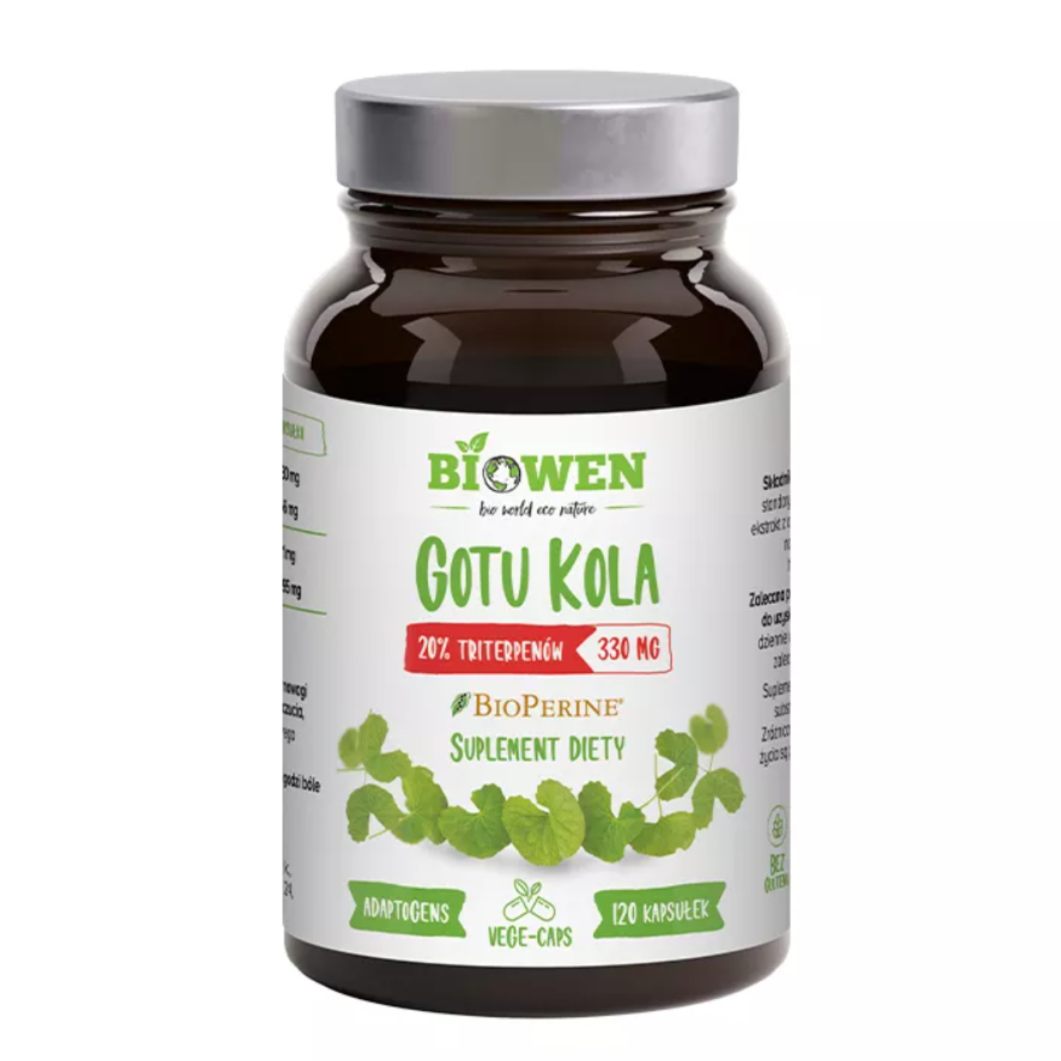 Biowen gotu kola 330 mg, 120 kapsułek
