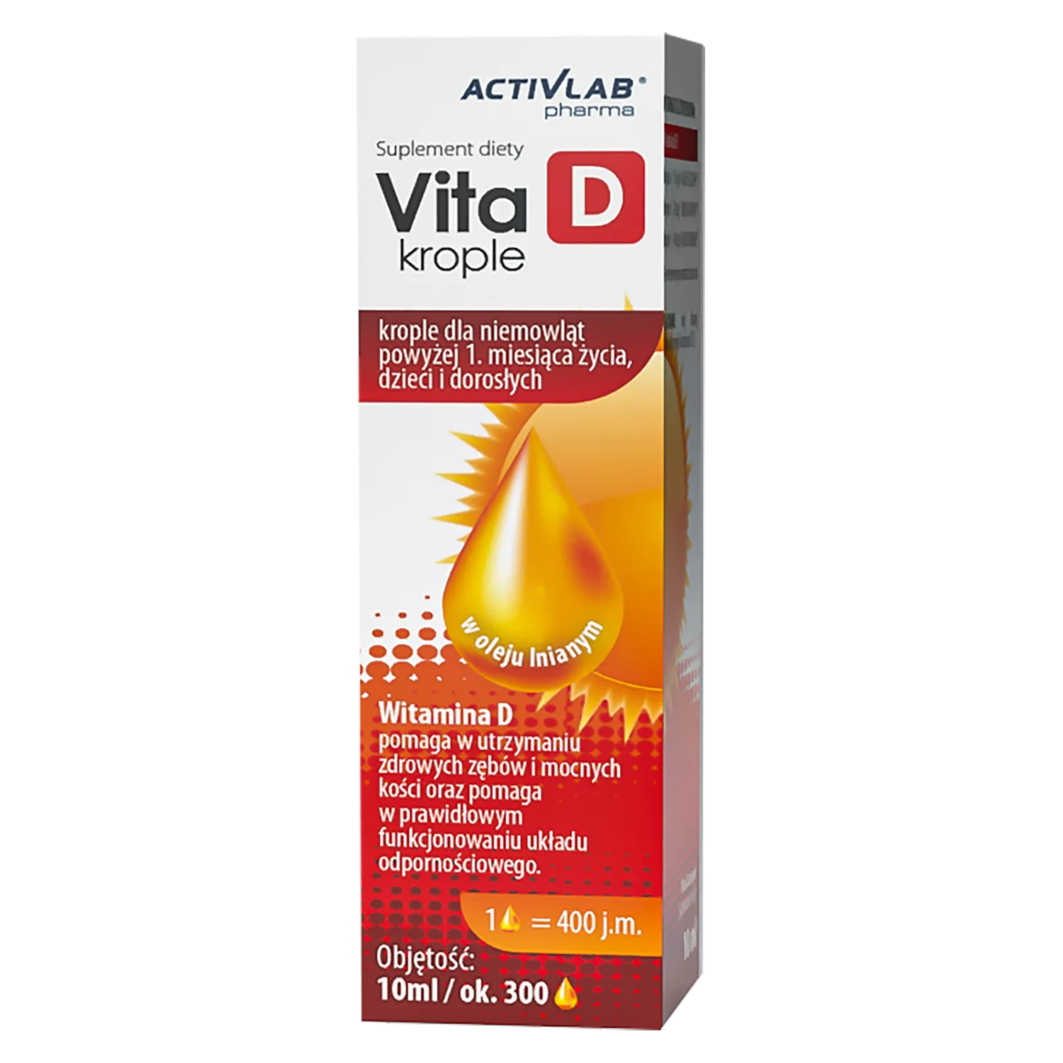 Activlab vita d3, 10 ml (data ważności: 25.01.2026)