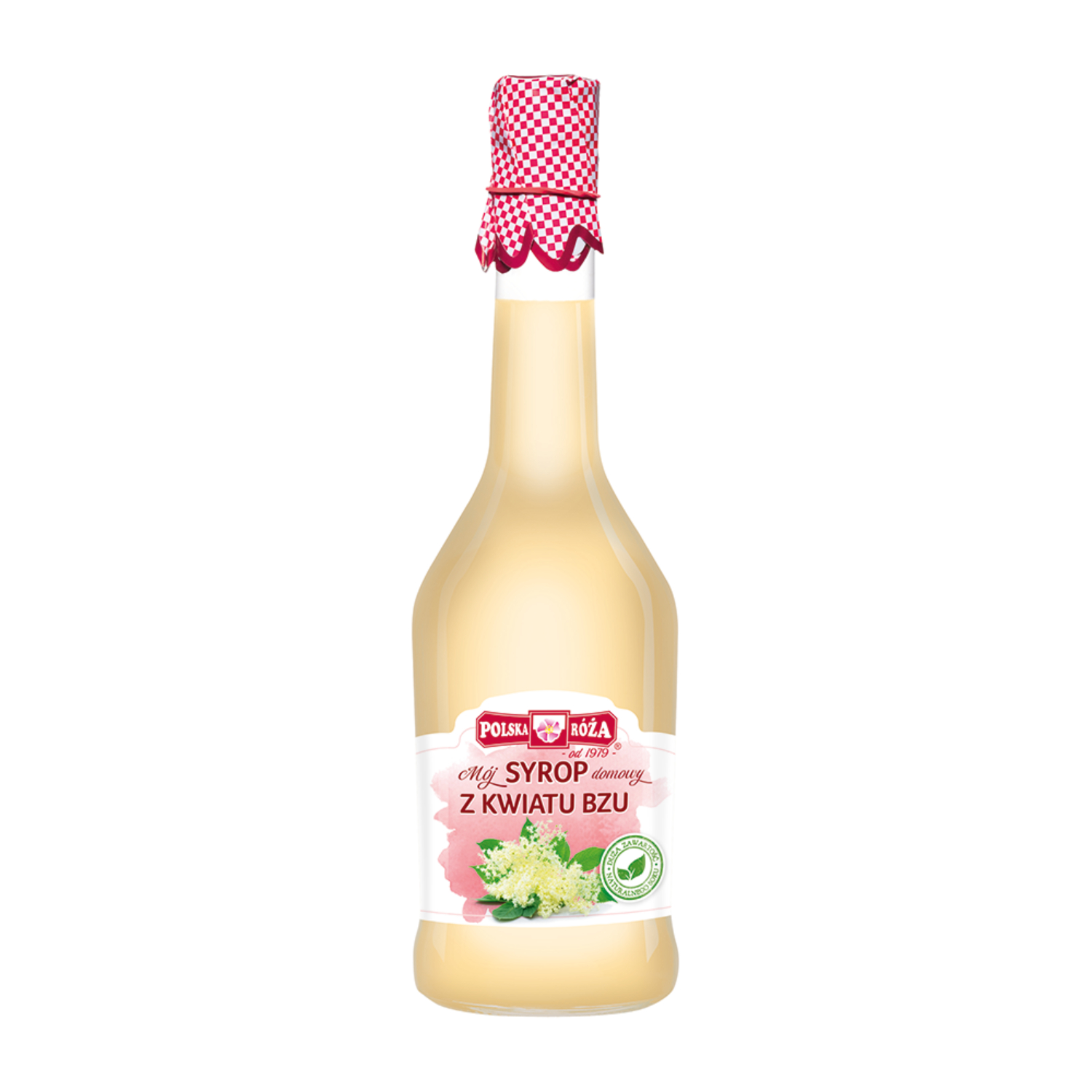 Polska róża - syrop z kwiatu bzu, 500 ml (data ważności: 31.03.2026)