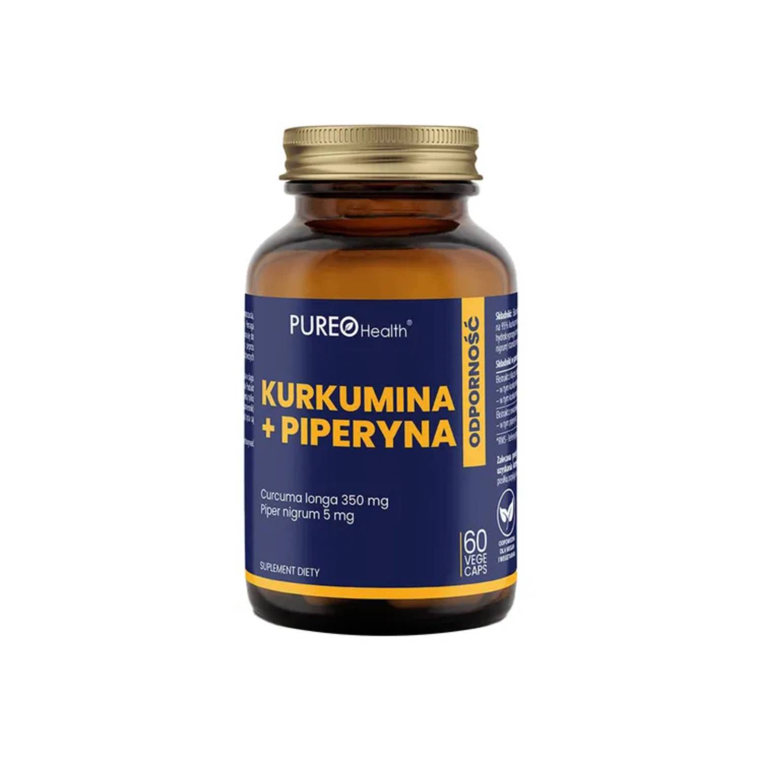 Pureo health kurkumina+piperyna, 60 kapsułek