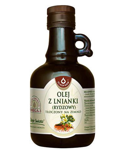 Oleofarm - olej z lnianki tłoczony na zimno, 250 ml