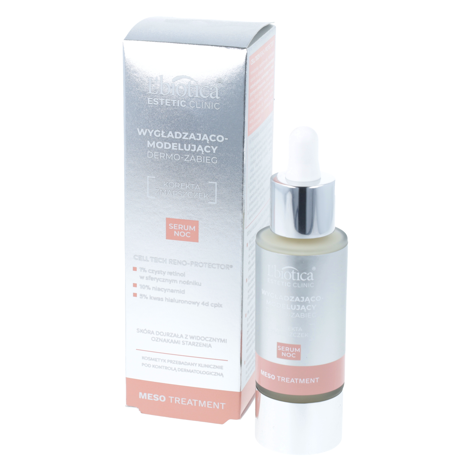 L'biotica estetic clinic meso treatment - wygładzająco-modelujący dermo-zabieg, serum noc, 30 ml