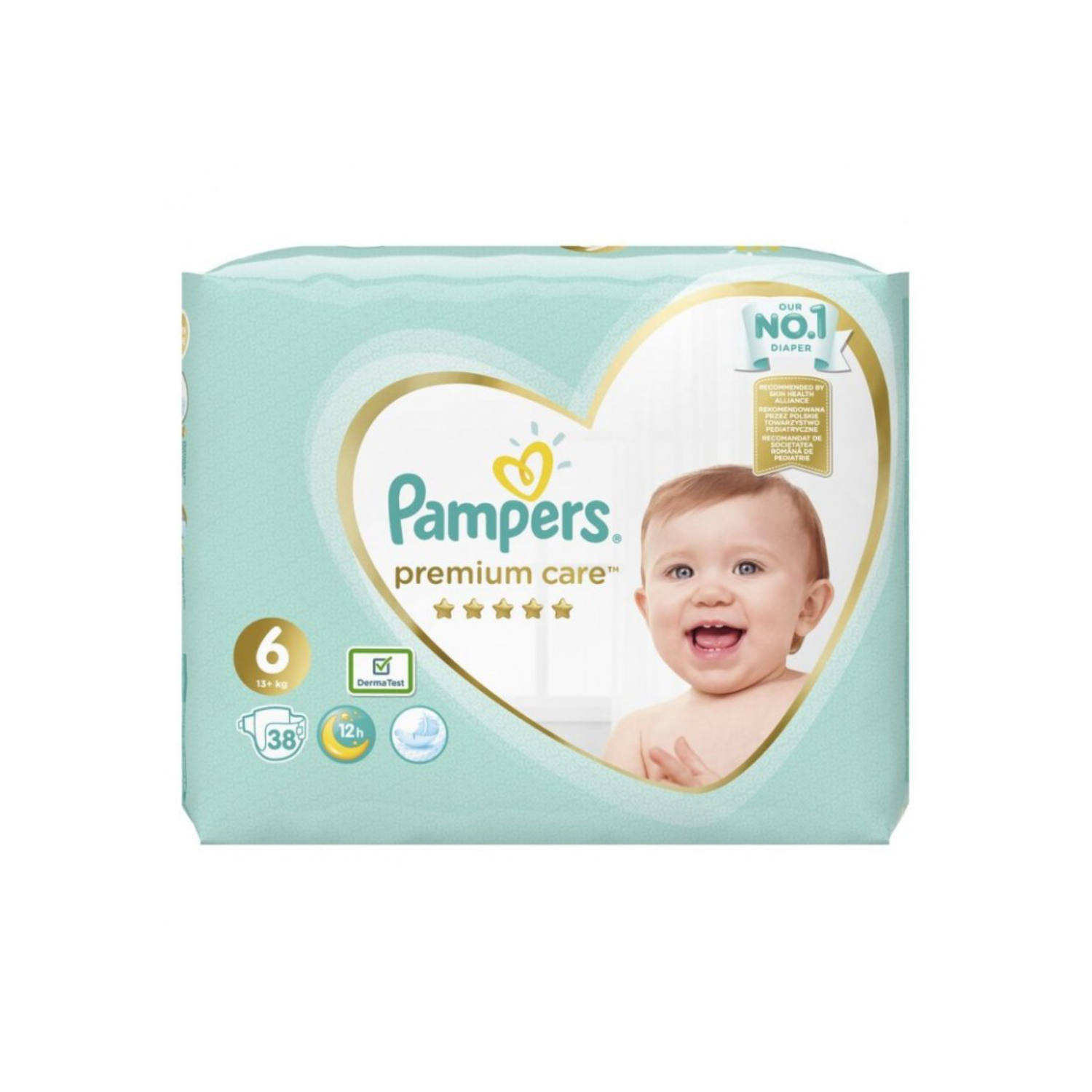 Pampers premium care vp - pieluchy jednorazowe, rozmiar 6, 38 sztuk