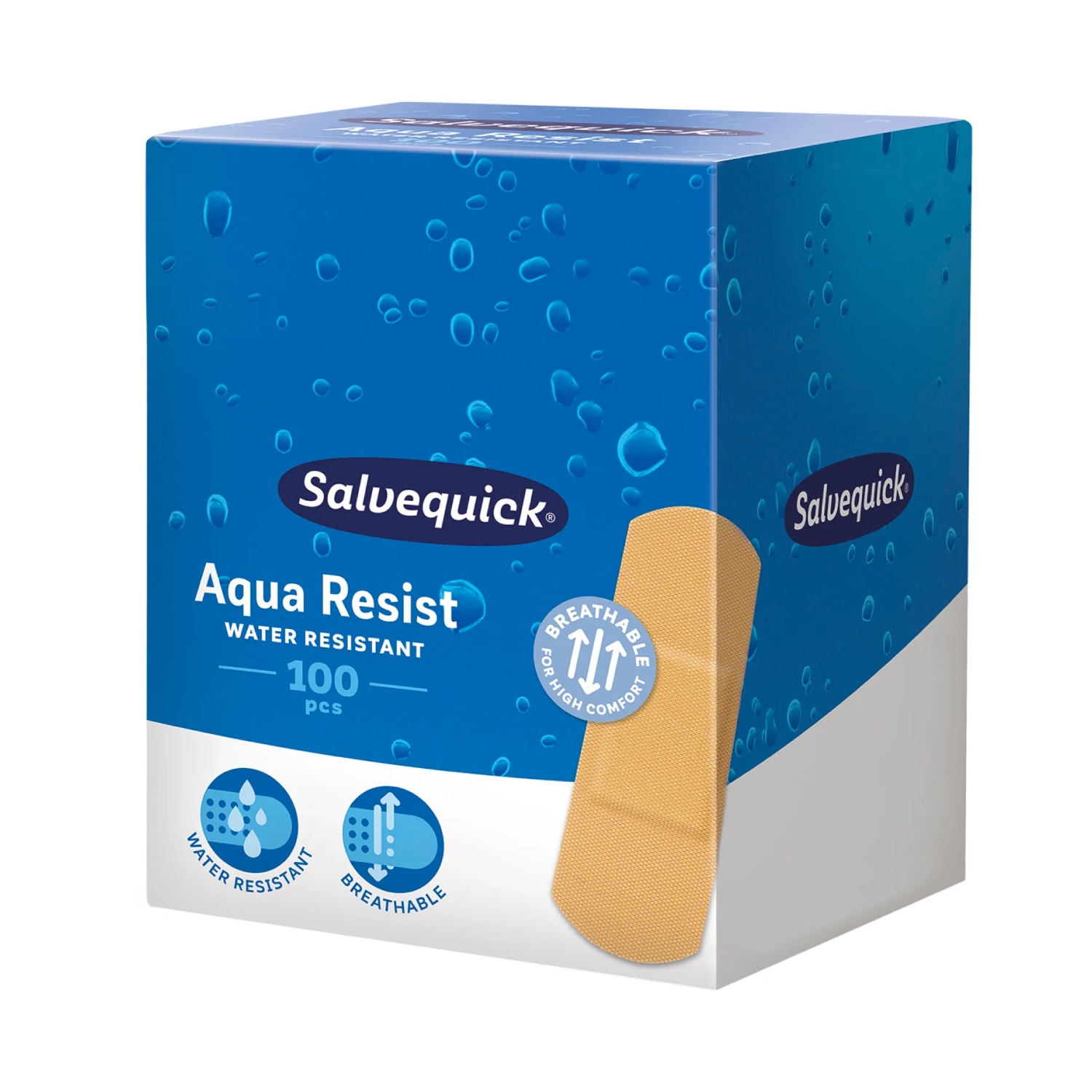 Salvequick aqua resist - plaster wodoodporny, duży, 25 x 72 mm,100 sztuk