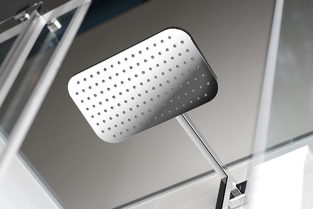 Aqualine deszczownica 35x20 cm prostokątna chrom SC235