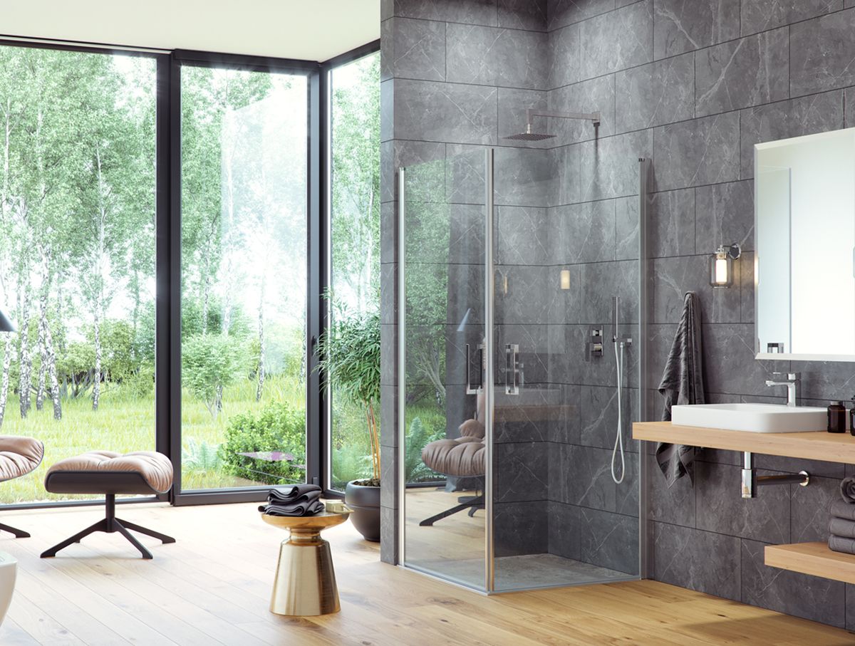 Excellent Mazo kabina przysznicowa 90 cm kwadratowa chrom/szkło przezroczyste KAEX.3022.1010.9090.LP