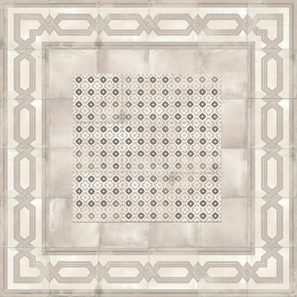 Monopole Avenue Grey Edge dekor ścienno-podłogowy 18,7x18,7 cm