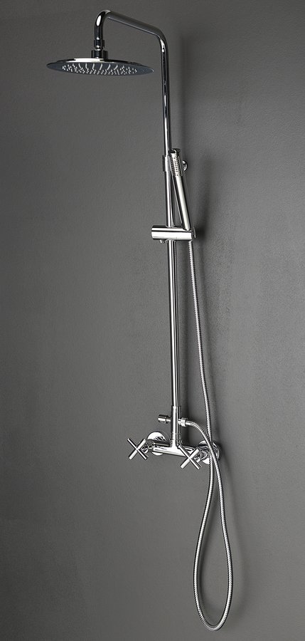 Sapho Axia bateria prysznicowa ścienna chrom 586R