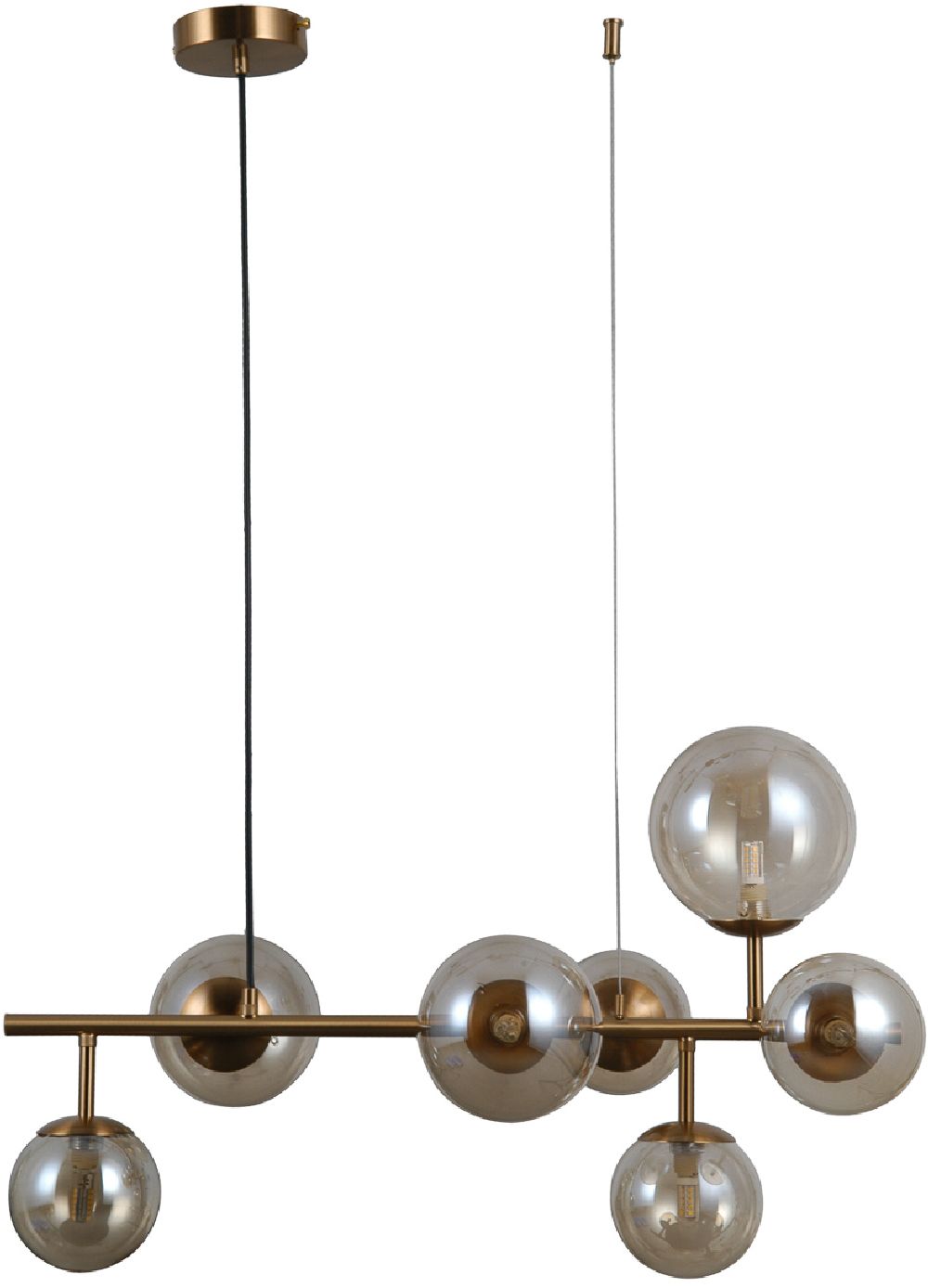 Italux Frontera lampa wisząca7x5 W mosiądz PND-40423-7A