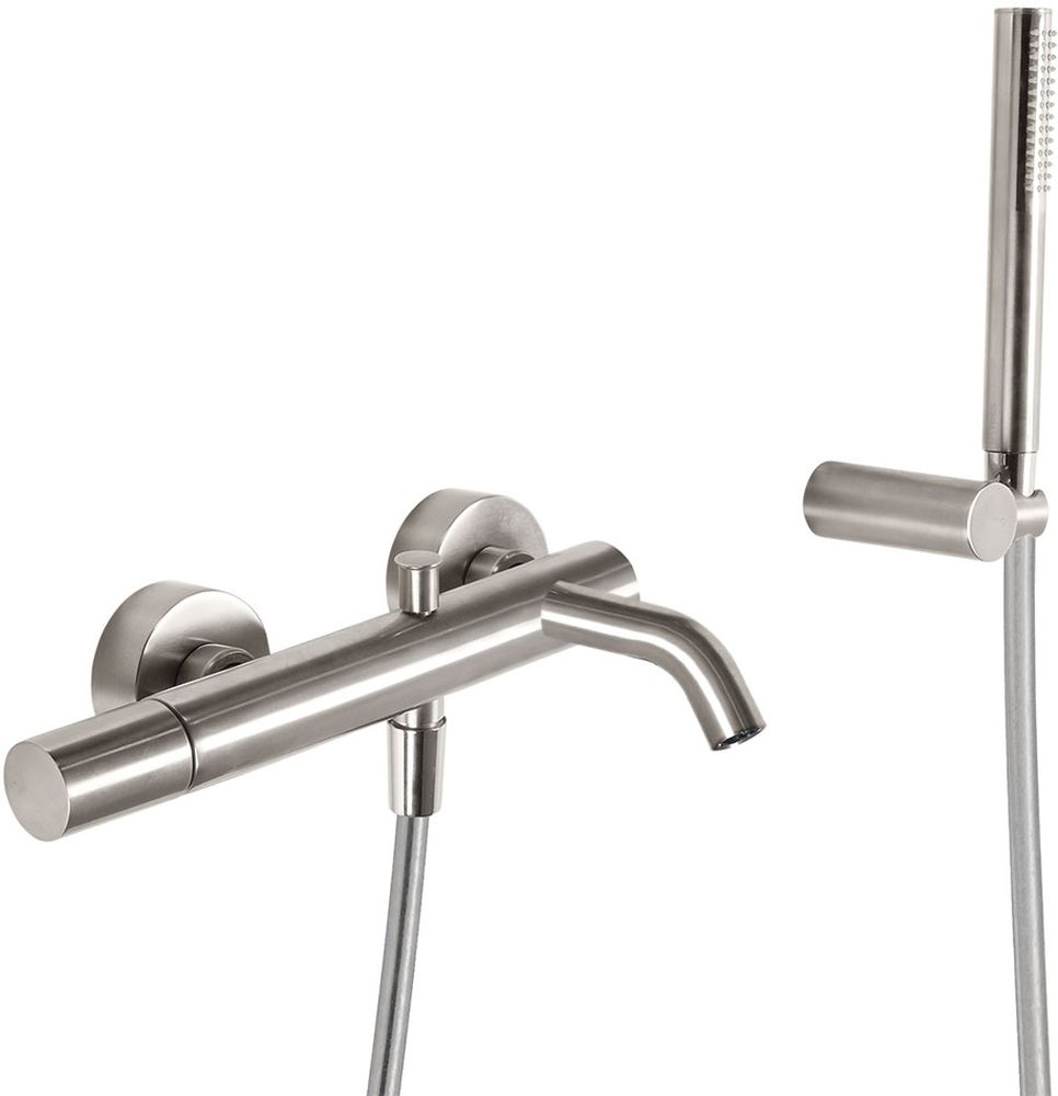 Tres Study Exclusive bateria wannowo-prysznicowa ścienna stal 261.170.01.AC