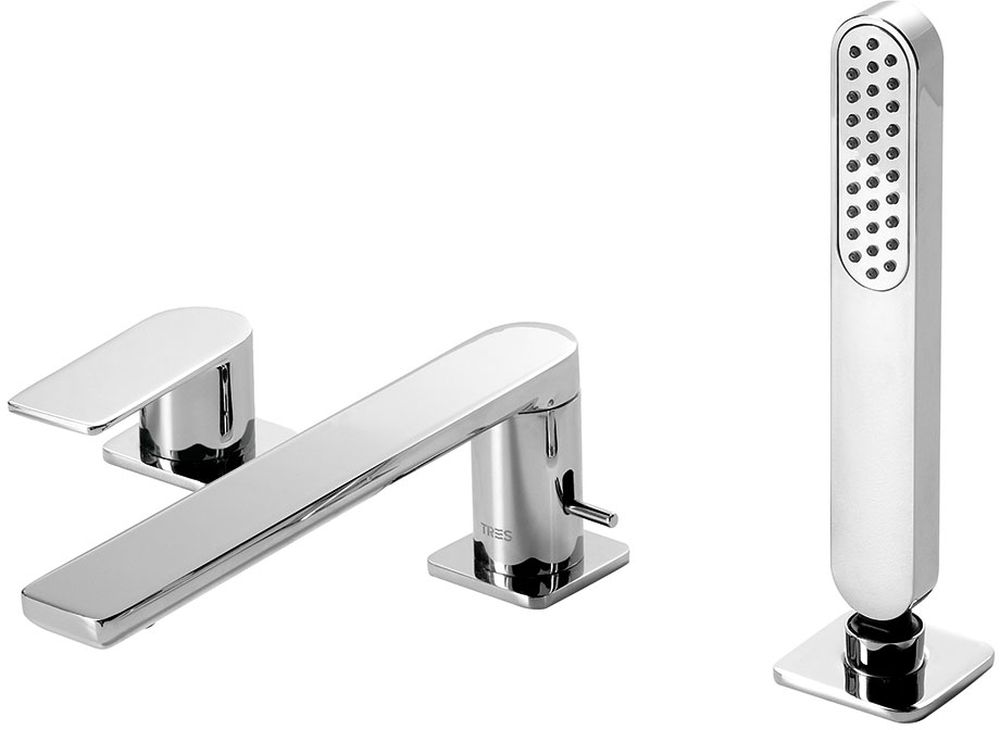 Tres Loft bateria wannowo-prysznicowa 3-otworowa chrom 200.162.01 - Wysyłka w 24h