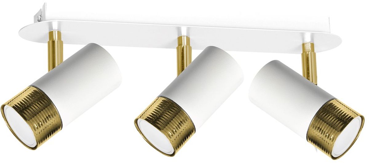 Milagro Dani lampa podsufitowa 3x8 W biała-złota MLP6234 - Wysyłka w 24h