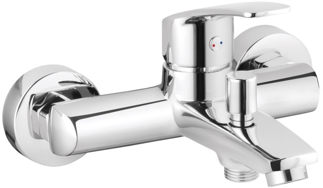 Invena Malta bateria wannowo-prysznicowa ścienna chrom BW-27-001