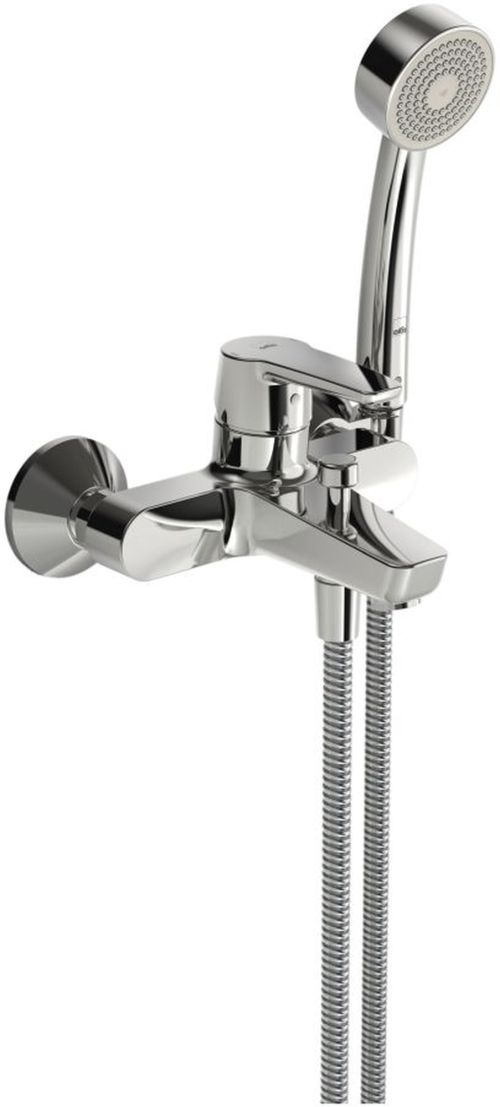 Oras Saga bateria wannowo-prysznicowa ścienna z kompletem natryskowym chrom 3951Y