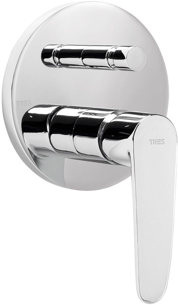 Tres Flat-Tres bateria wannowo-prysznicowa podtynkowa chrom 204.180.01