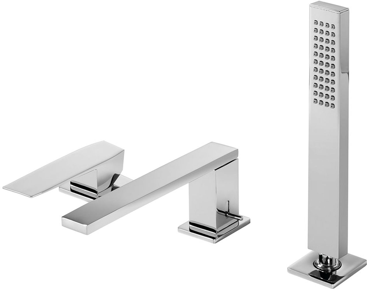 Tres Slim Exclusive bateria wannowo-prysznicowa 3-otworowa chrom 202.161.03