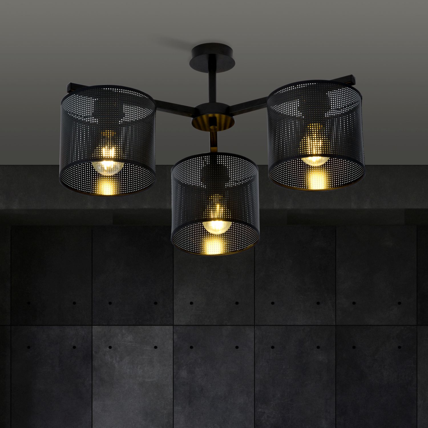 Emibig Jordan lampa podsufitowa 3x15 W czarna 1143/3 - Wysyłka w 24h