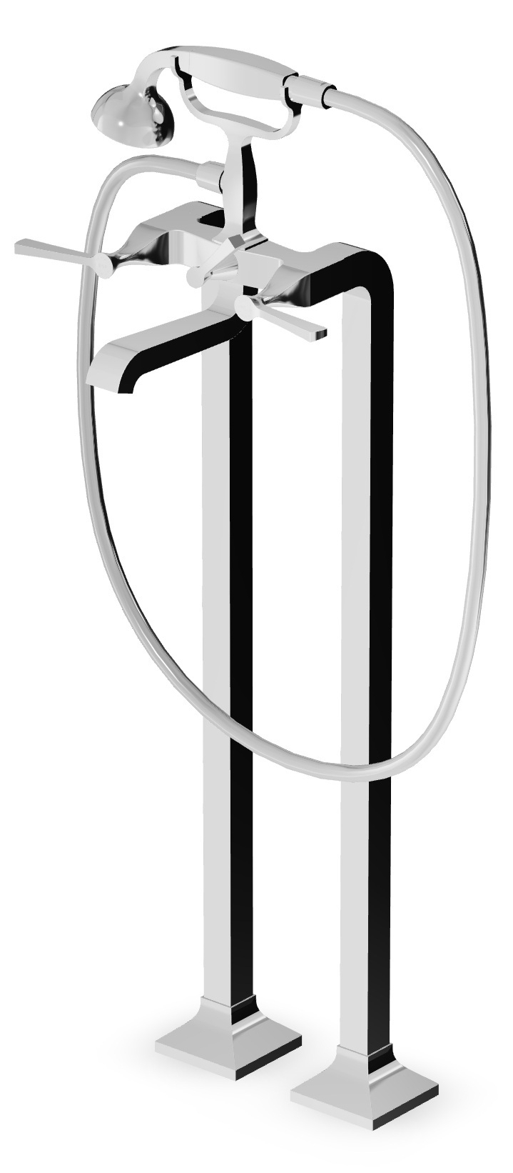 Zucchetti Bellagio bateria wannowo-prysznicowa wolnostojąca chrom ZB2247