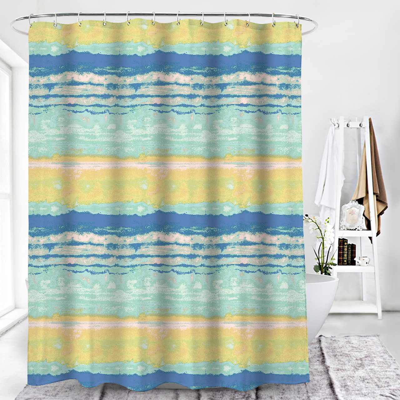 Duschy Strimma zasłona prysznicowa 200x180 cm wielokolorowy 623-10