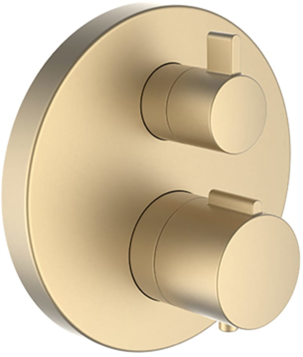 Laufen City Therm bateria wannowo-prysznicowa podtynkowa złoty mat HF905475462000