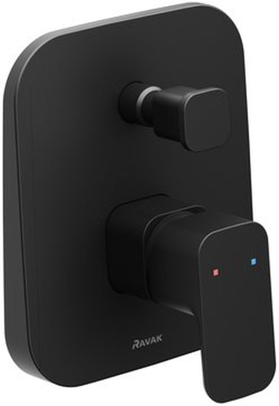 Ravak 10° bateria wannowo-prysznicowa podtynkowa czarna X070156