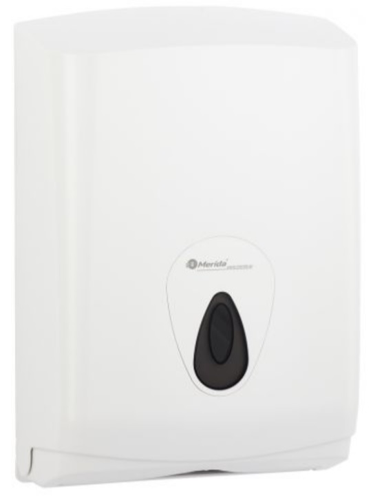 Merida Top Maxi pojemnik na pojedyncze ręczniki papierowe biały okienko szare ATS101