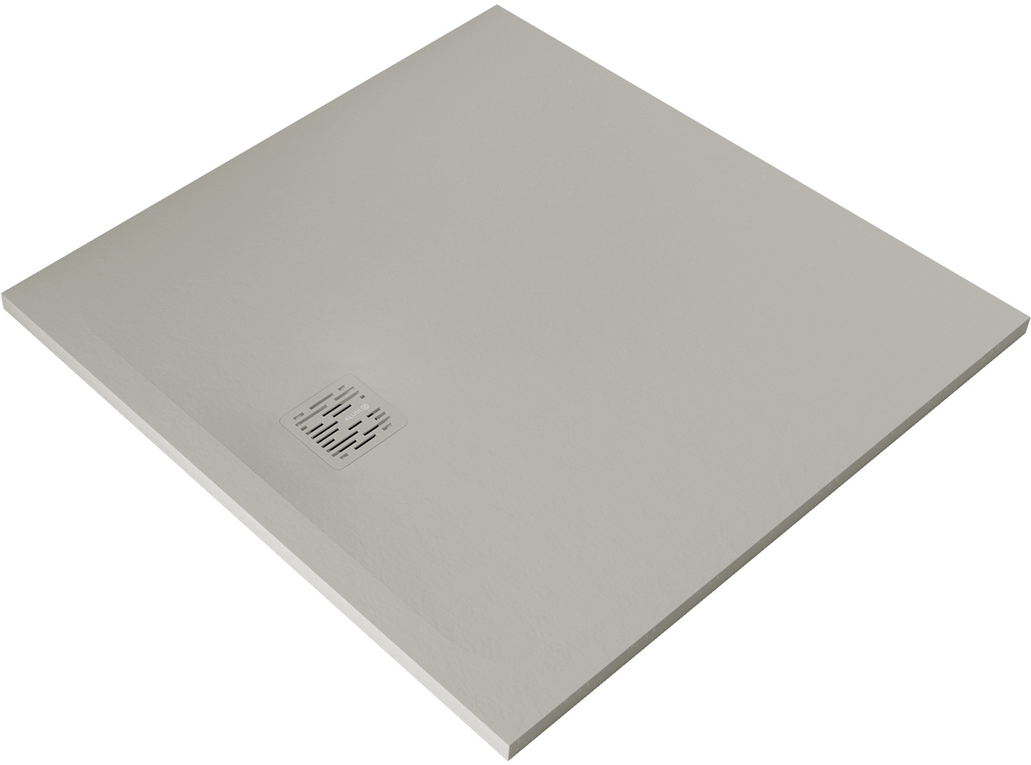 Kludi Terra brodzik kwadratowy 100x100 cm jasny szary mat 08DW18O2