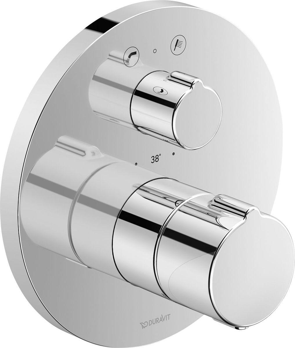 Duravit C.1 bateria wannowo-prysznicowa podtynkowa termostatyczna chrom C15200018010