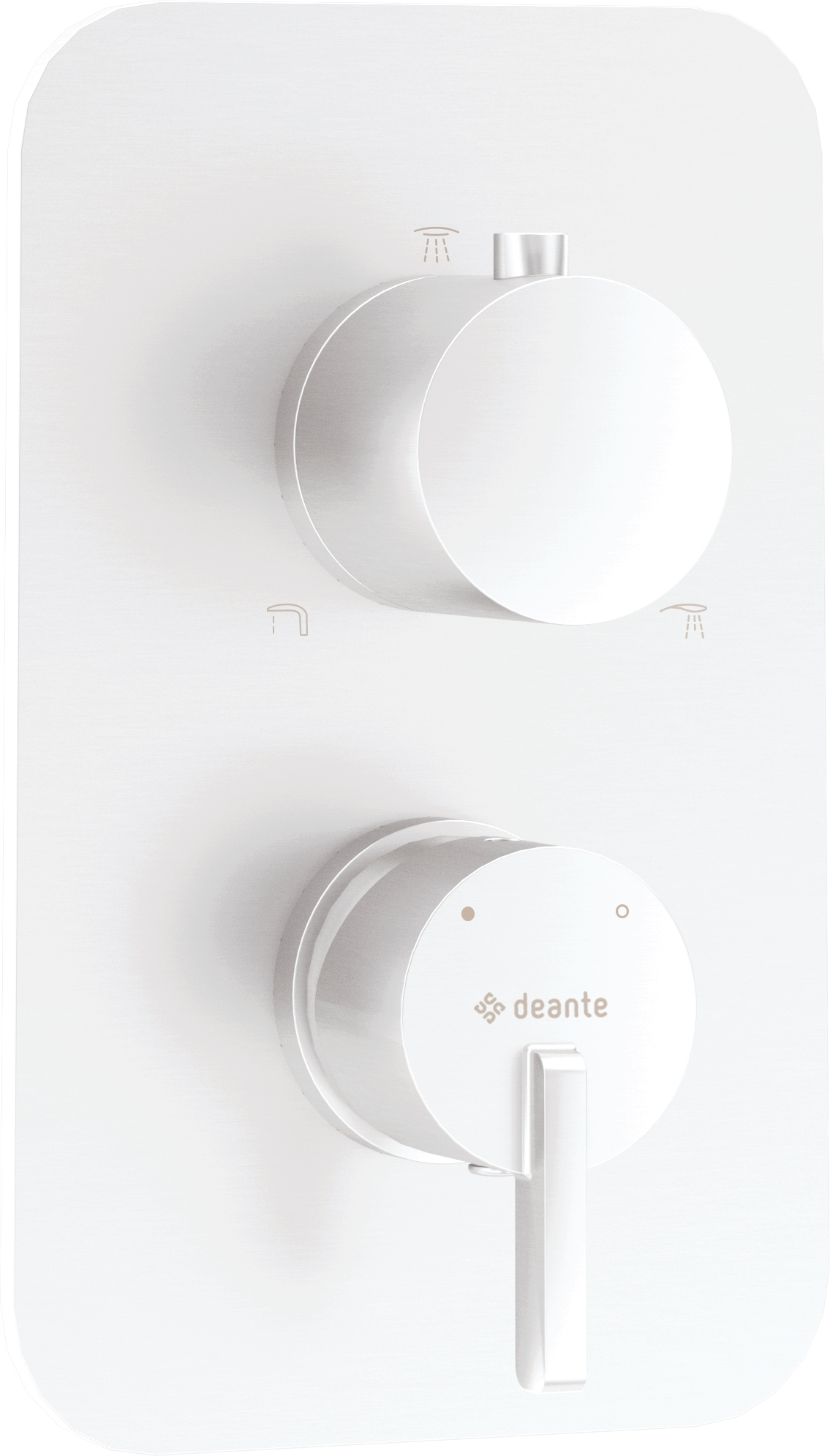 Deante Silia bateria wannowo-prysznicowa podtynkowa biała BXY_AQSM - Wysyłka w 24h