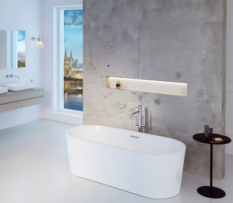 Kronenbach Lima 2.0 bateria wannowo-prysznicowa wolnostojąca chrom 100.1162CRKB