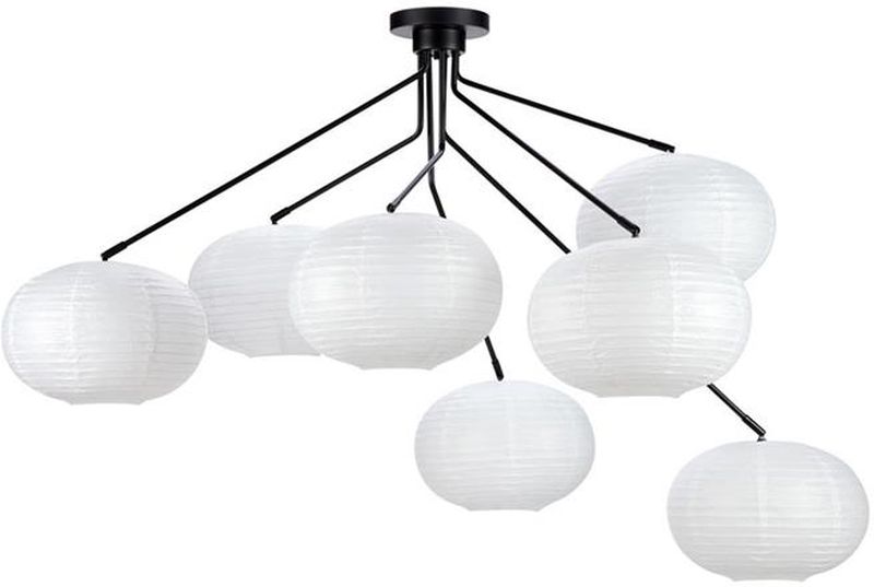 Markslöjd Galaxy lampa wisząca 7x15W biała/czarna 108216